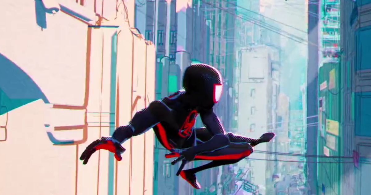 The trailer for a new animated "Spider-Man" film slips plugs for far-left causes.