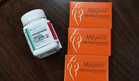 Mifepristone (Mifeprex) and Misoprostol, the two drugs used in a medication abortion, are seen at the Women's Reproductive Clinic, in Santa Teresa, New Mexico, on June 17, 2022. Mifepristone is taken first to stop the pregnancy, followed by Misoprostol to induce bleeding.
