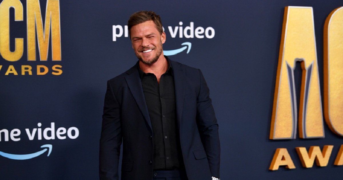 Actor Alan Ritchson, pictured in a March 2022 file photo from the 57th Academy of Country Music Awards at Allegiant Stadium in Las Vegas, Nevada.