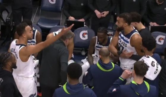 Basketball players, Kyle Anderson and Rudy Gobert, get into an altercation during a game on Sunday.