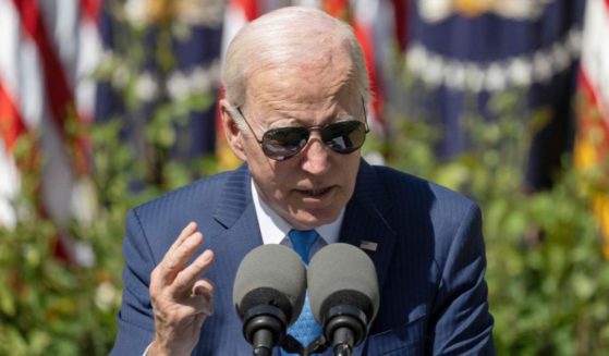 President Joe Biden speaks about making child care more affordable, in the Rose Garden of the White House in Washington, D.C., on Tuesday.
