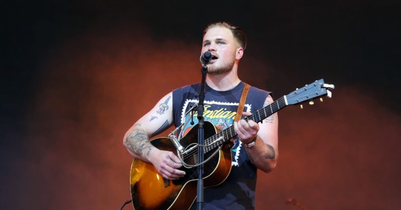 Zach Bryan performs onstage during Day 2 of the 2022 Stagecoach Festival at the Empire Polo Field on April 30, 2022, in Indio, California.