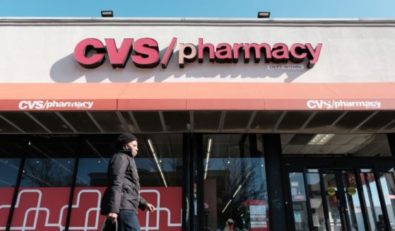 A CVS pharmacy stands in a Brooklyn neighborhood on Feb. 8 in New York City.