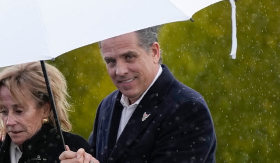 Hunter Biden is pictured with his aunt, Valerie Biden Owens, during the family's visit to Ireland in mid-April.