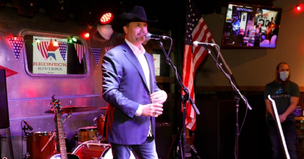 Country music star John Rich, pictured in a March 2021 file photo from his Nashville, Tennessee, bar the Redneck Riviera.