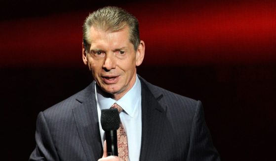 WWE Chairman and CEO Vince McMahon speaks at a news conference announcing the WWE Network at the 2014 International CES at the Encore Theater at Wynn Las Vegas on Jan. 8, 2014, in Las Vegas.