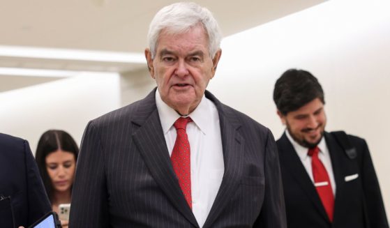 Former Speaker of the House Newt Gingrich talks to reporters at the U.S. Capitol on Sept. 22, 2022, in Washington, D.C.