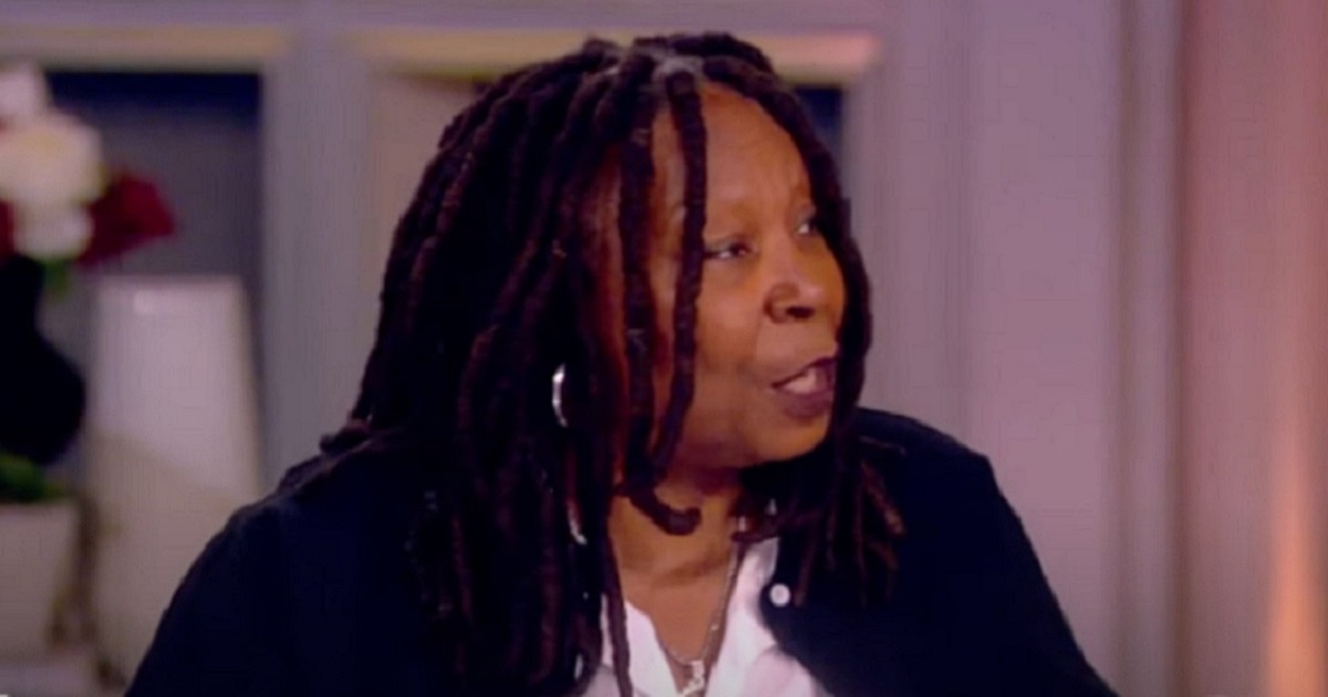 "The View" co-host Whoopi Goldberg is pictured on the set of Tuesday's show.