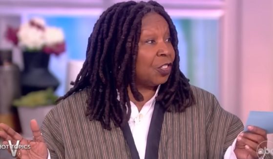 "The View" co-host Whoopi Goldberg on the show Monday.
