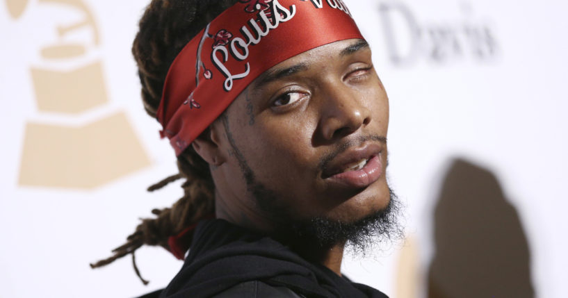 Fetty Wap arrives at the 2016 Clive Davis Pre-Grammy Gala in Beverly Hills, California, on Feb. 14, 2016.