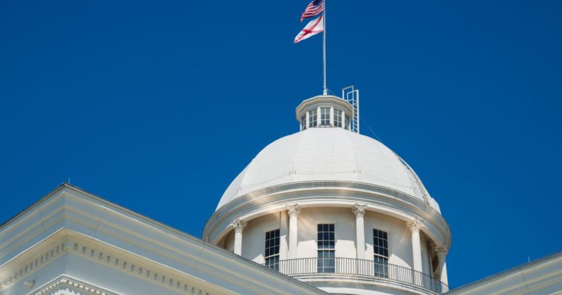 The Alabama State Capitol is seen in this stock image.