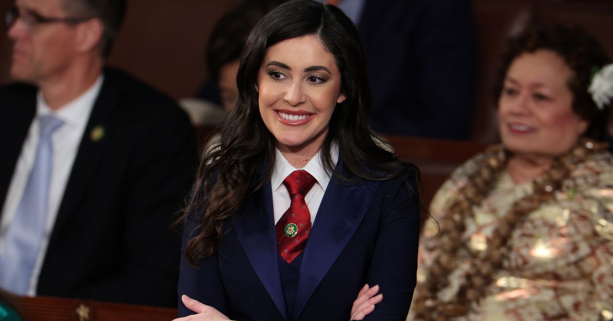 Florida GOP Rep. Anna Paulina Luna waits for the State of the Union address to begin in the House Chamber of the U.S. Capitol on Feb. 7.