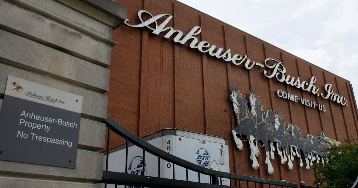The headquarters of Anheuser-Busch, Inc. is seen June 26, 2008, in St. Louis.