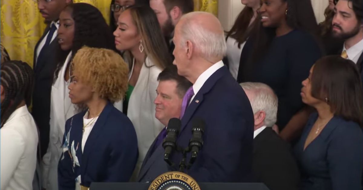 White House Cuts Feed When Person Behind Biden Collapses During Speech