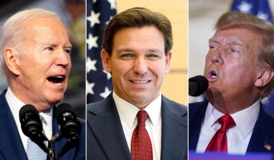 Florida Gov. Ron DeSantis' fundraising in the 24 hours after he announced his 2024 presidential run eclipsed the campaign of President Joe Biden, left, and was on track to top the six-week total of former President Donald Trump, right.