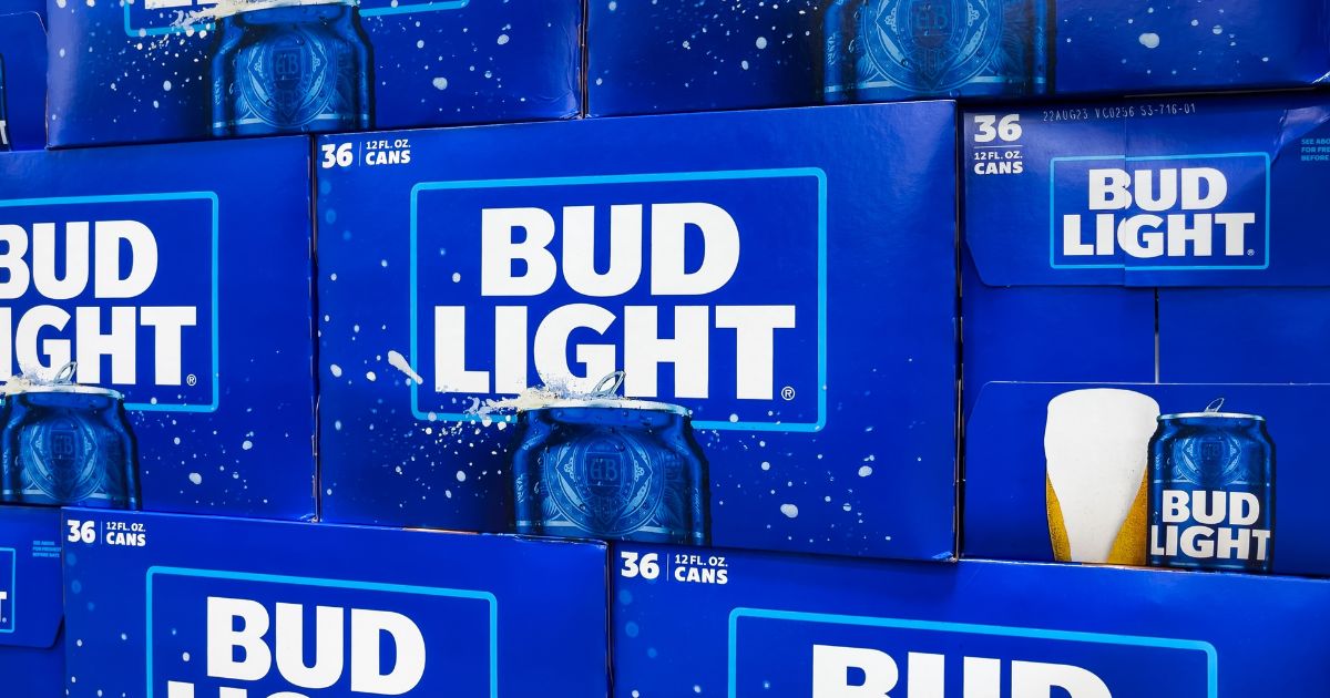 Packs of Bud Light are seen in this stock image.
