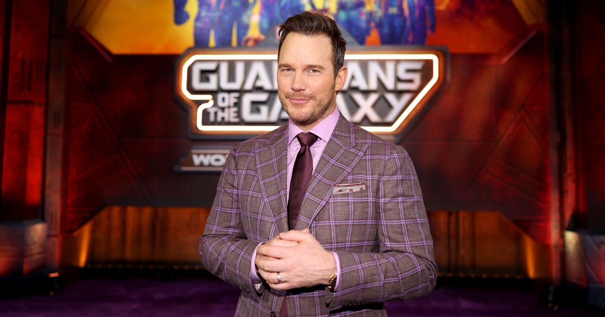 Chris Pratt attends the "Guardians of the Galaxy Vol. 3" World Premiere at the Dolby Theatre in Hollywood, California, on April 27.