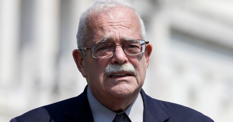 Democratic Rep. Gerry Connolly of Virginia looks on during a news conference outside of the U.S. Capitol in Washington on June 16, 2022.