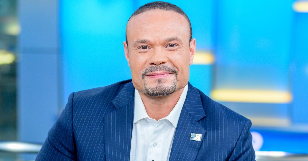 Dan Bongino sits on the set of "FOX and Friends" in New York City before a segment on June 18, 2019.