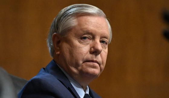 Republican Sen. Lindsey Graham of South Carolina looks on during a hearing on Capitol Hill in Washington on May 16.