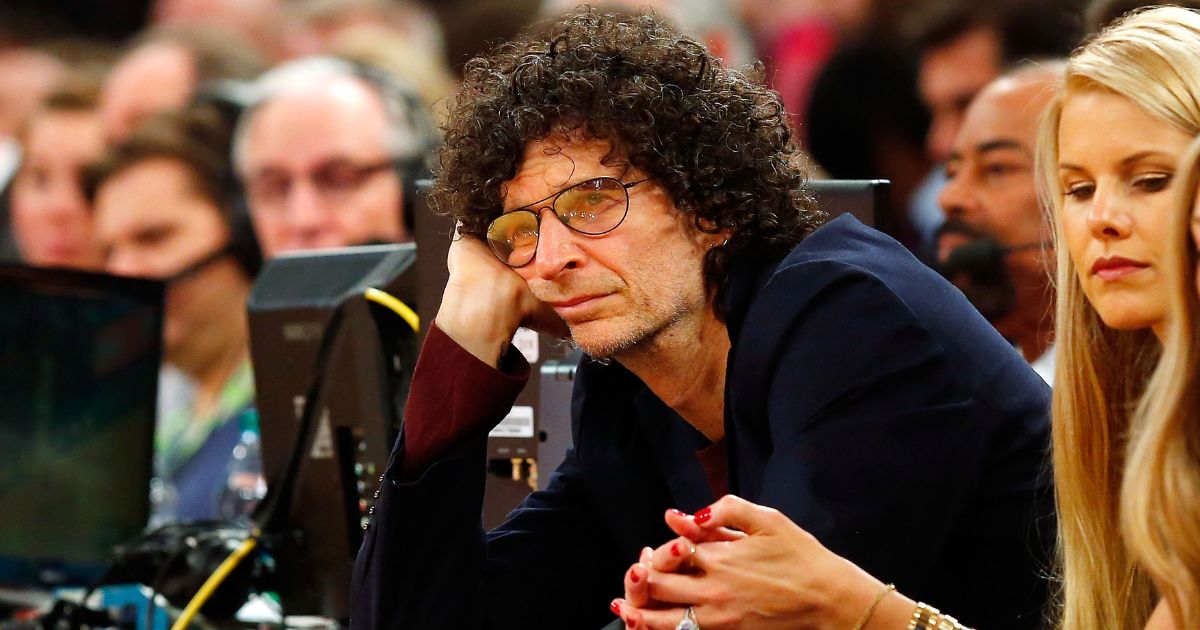 Radio personality Howard Stern attends a game between the New York Knicks and the Orlando Magic at Madison Square Garden in New York City in a file photo from Nov. 12, 2014.
