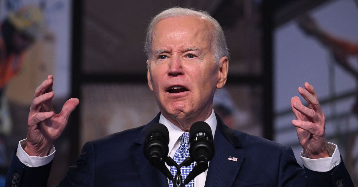 President Joe Biden speaks at the Washington Hilton in D.C. on April 25.