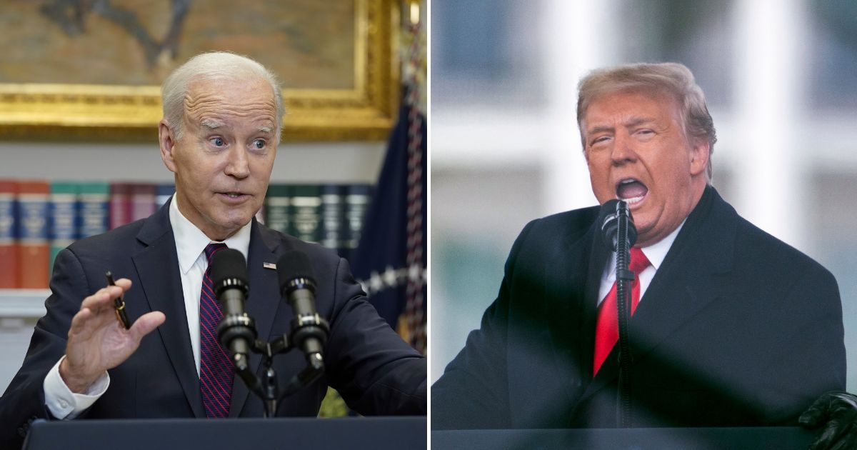 U.S. Presidents Joe Biden and Donald Trump