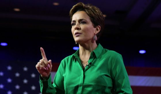 Kari Lake speaks during the annual Conservative Political Action Conference at the Gaylord National Resort and Convention Center in National Harbor, Maryland, on March 4.