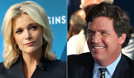 On Monday, Megyn Kelly, left, offered Tucker Carlson, right, some advice on what his next steps should be following his ousting from Fox News.