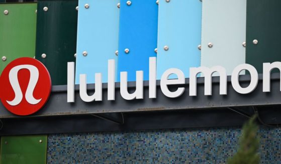 The sign for a Lululemon Athletica Inc store in Santa Monica, California, is pictured on March 20.
