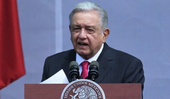 Mexican President Andrés Manuel López Obrador speaks at the Zocalo square in Mexico City on March 18.