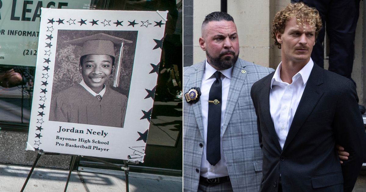 Marine veteran Daniel Penny, right, has been charged with second-degree manslaughter in the death of Jordan Neely, left.