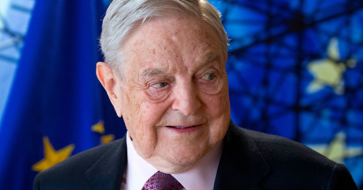 Billionaire leftist donor George Soros, founder and chairman of the Open Society Foundations, arrives for a meeting in Brussels on April 27, 2017.