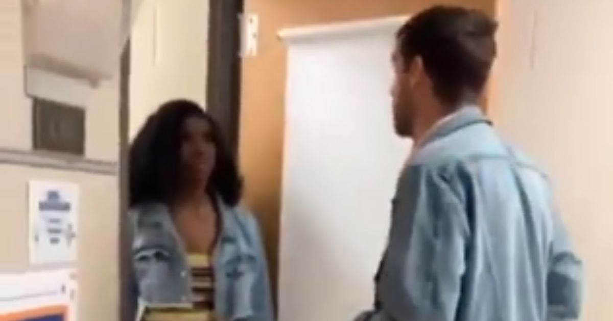 Earlier this month, a video showing a female student, left, pepper spraying her teacher, right, in Antioch, Tennessee, went viral.