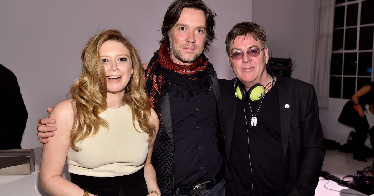 From left, actress Natasha Lyonne and musicians Rufus Wainwright and Andy Rourke attend "Lily Sarah Grace Presents Color Outside The Lines" in 2014 in New York City. Rourke died early Friday at the age of 59.