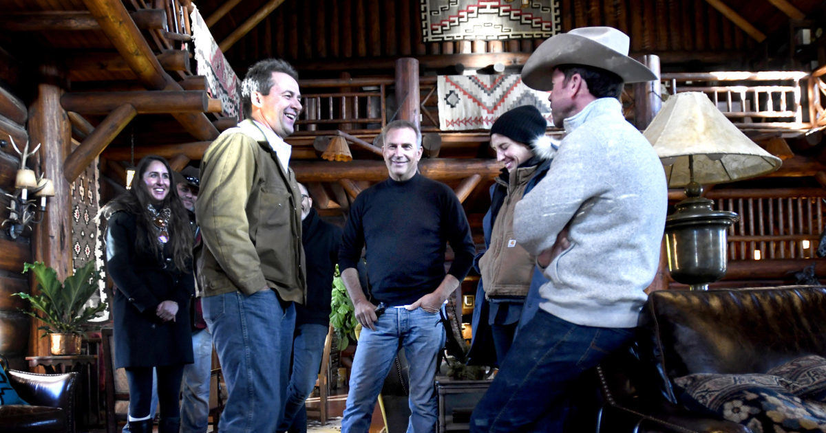 Kevin Coster on the set of "Yellowstone"