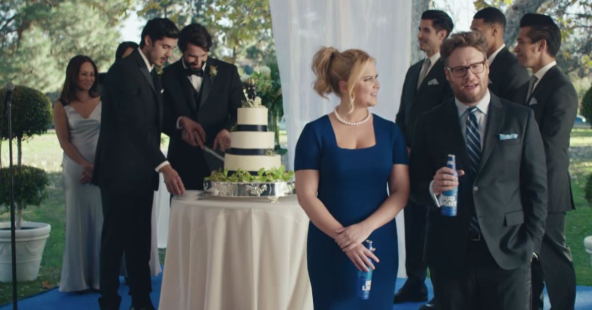 Amy Schumer and Seth Rogen starred in Bud Light commercials in 2016 that promoted the LGBT agenda.
