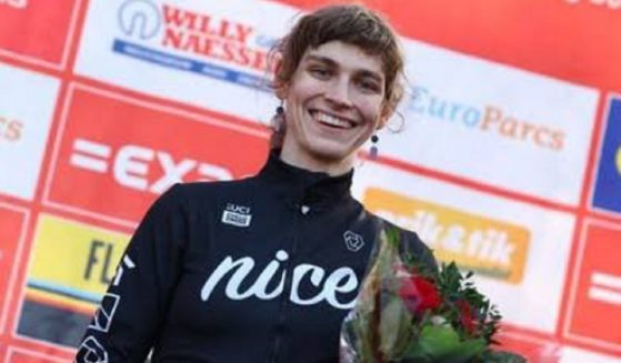 Male cyclist Austin Killips took first place in the women's category of the weekend Tour of the Gila cycling race in New Mexico.
