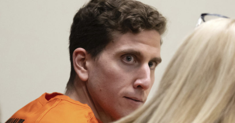 Bryan Kohberger looks toward his attorney, public defender Anne Taylor, during a hearing in Latah County District Court in Moscow, Idaho, on Jan. 5.