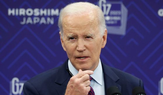 President Joe Biden speaks during a news conference following the Group of Seven (G-7) leaders summit on Sunday in Hiroshima, Japan.