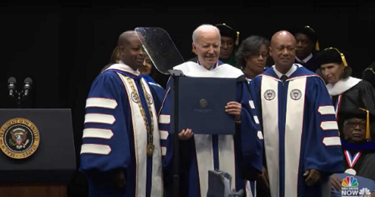 President Joe Biden received an honorary degree on Saturday from Howard University in Washington, D.C.
