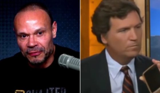 Conservative podcaster Dan Bongino, left, discusses Tucker Carlson's no longer being with Fox News.