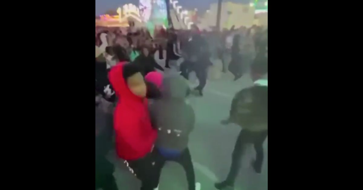 A brawl broke out at the Armed Forces Weekend Carnival in Chicago on Saturday.