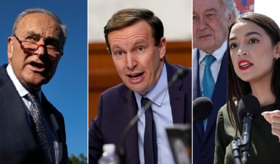 From left, Senate Majority Leader Chuck Schumer of New York, Sen. Chris Murphy of Connecticut and Rep. Alexandria Ocasio-Cortez of New York are all high-profile Democrats who have doubted the legitimacy of the Supreme Court, inherently questioning its independence as a branch of government equal to Congress and the White House.