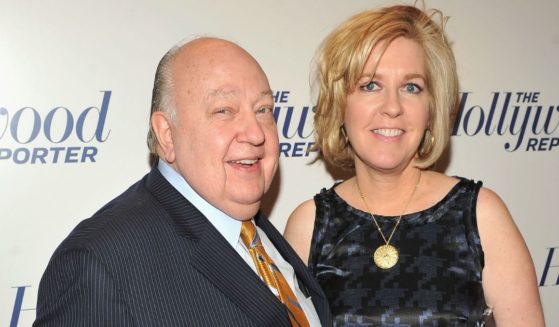 Roger Ailes, left, and Elizabeth Ailes, right, attend the Hollywood Reporter celebration of "The 35 Most Powerful People in Media" in New York City on April 11, 2012.