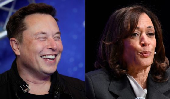 Twitter CEO Elon Musk, left, comments on the Biden administration's announcement that promotes "responsible artificial intelligence."