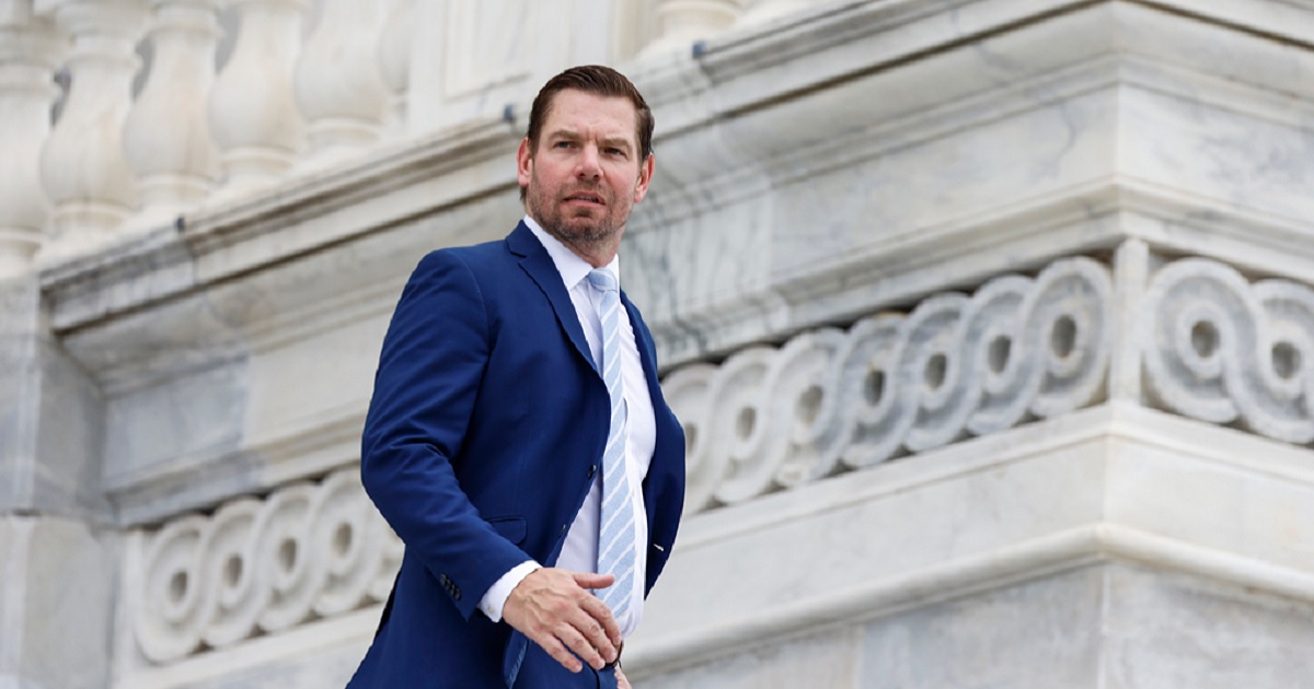 California Democratic Rep. Eric Swalwell, pictured in a September file photo outside the Capitol.