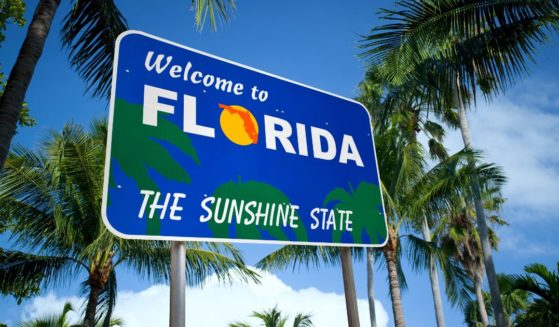 The above stock image is of a Florida sign.