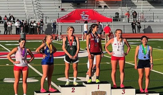 Athena Ryan from Sonoma Academy won the 1600-meter race in California.