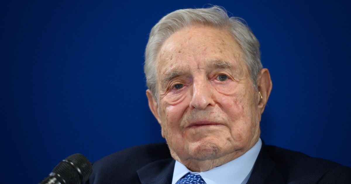 George Soros delivers a speech on the sidelines of the World Economic Forum (WEF) annual meeting, on January 23, 2020 in Davos, eastern Switzerland.